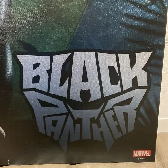 Marvel Black Panther in The Jungle Canvas Wall Print 24x24